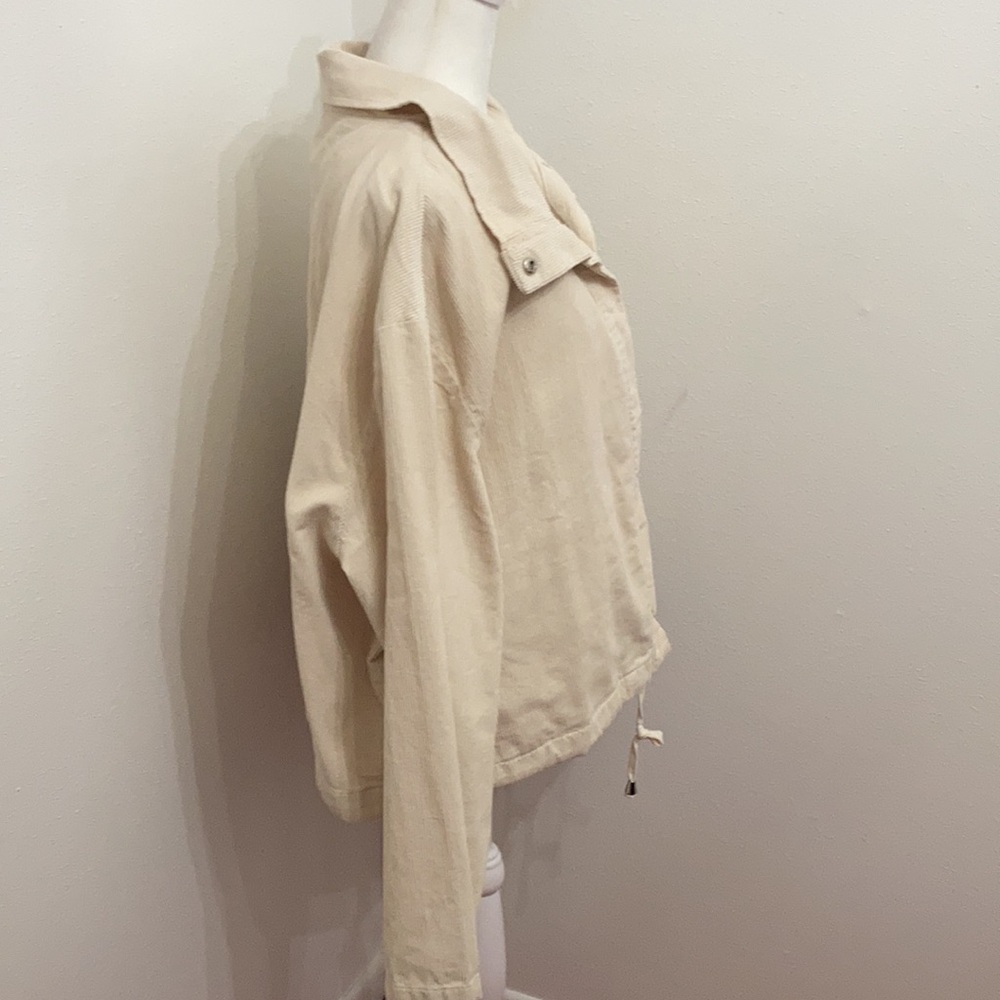 NWT Glitzy Girlz Corduroy Beige Crop Jacket Plus Size  Size 5X - Picture 4 of 11
